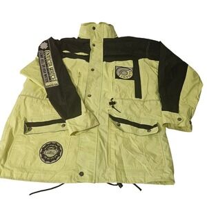 VINTAGE Y2K INVICTA EXTREME GEAR SAILING HEAVYWEIGHT WINDBREAKER RAIN JACKET L